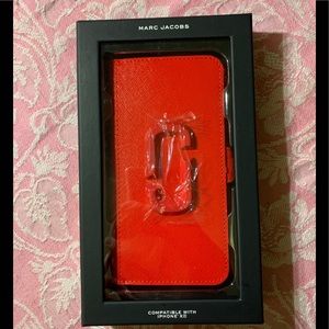 Red Marc Jacobs I Phone XR case